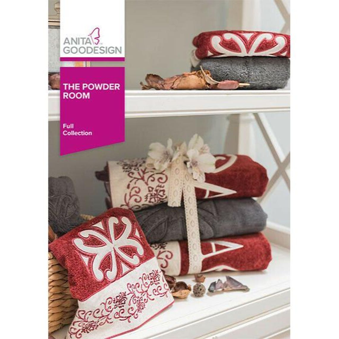 Anita Goodesign Embroidery Designs CD the Powder Room - Etsy
