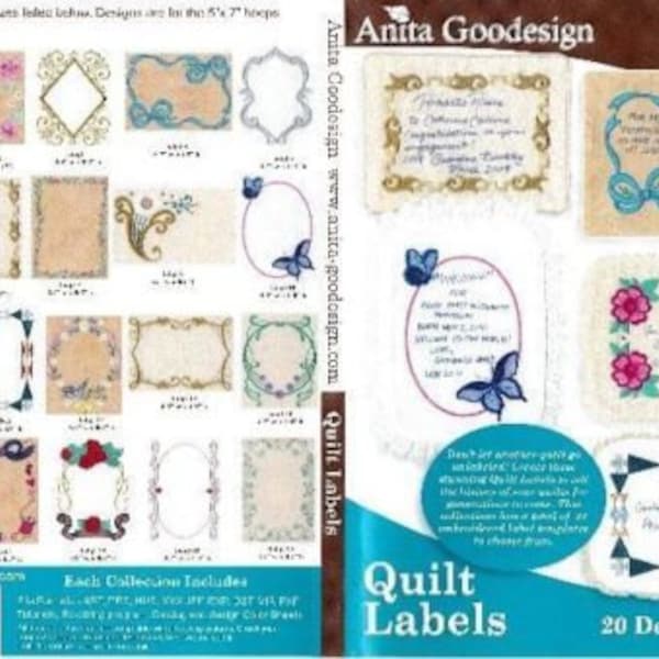 Quilt Labels Anita Goodesign Embroidery Designs