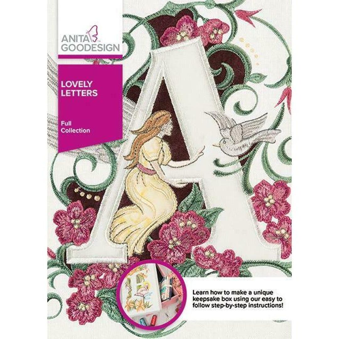 Lovely Letters Anita Goodesign Embroidery Designs (CD Only) - Etsy