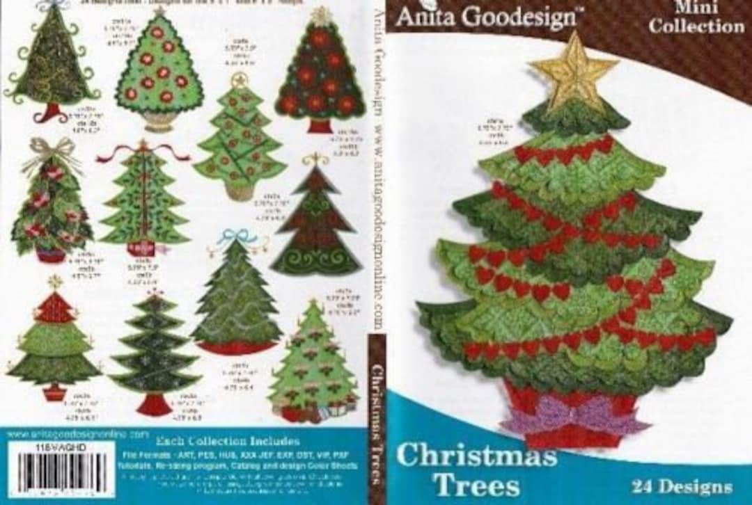 Christmas Trees Anita Goodesign Embroidery Designs Etsy