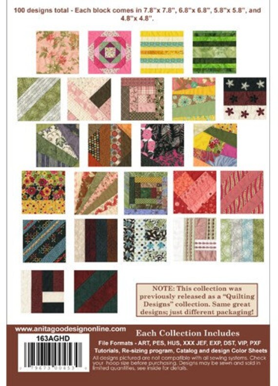 Anita Goodesign Jelly Roll Quilt Blocks Mix and Match Quilting - Etsy