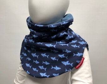 Slip-on scarf shark dark blue