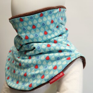 Slip scarf drops light blue red image 8