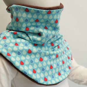 Slip scarf drops light blue red image 1