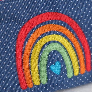 Pencil case RAINBOW Jeans embroidered small bag cosmetic bag image 5