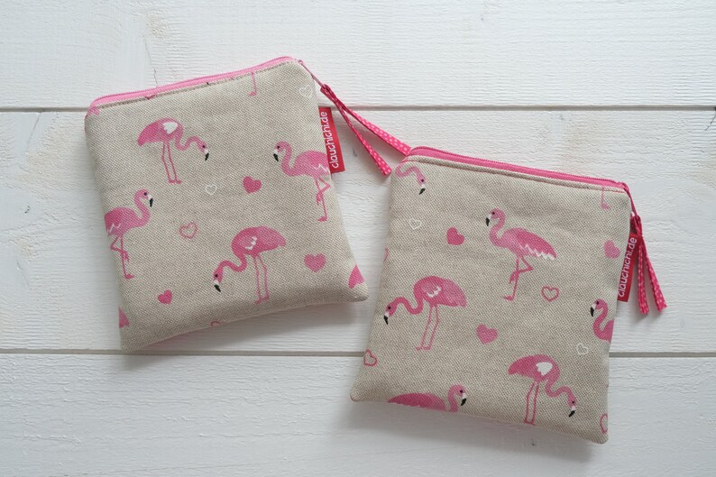 Tasche Flamingo für Monatshygiene & Kosmetik Bild 6