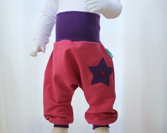 SALE baby pants pants harem pants starlet size size 50-104 desired size pink berry baby pants