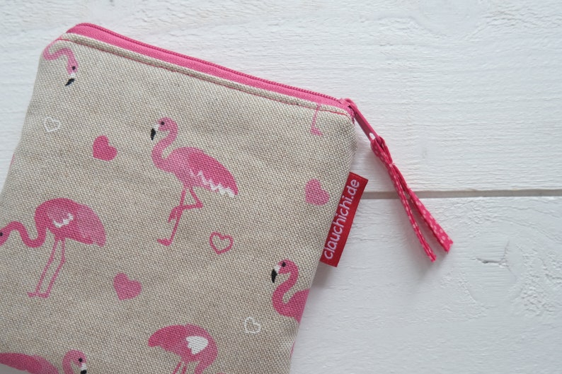 Tasche Flamingo für Monatshygiene & Kosmetik Bild 4