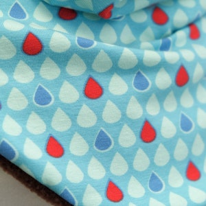 Slip scarf drops light blue red image 7