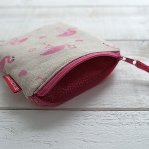 Tasche Flamingo für Monatshygiene & Kosmetik Bild 3