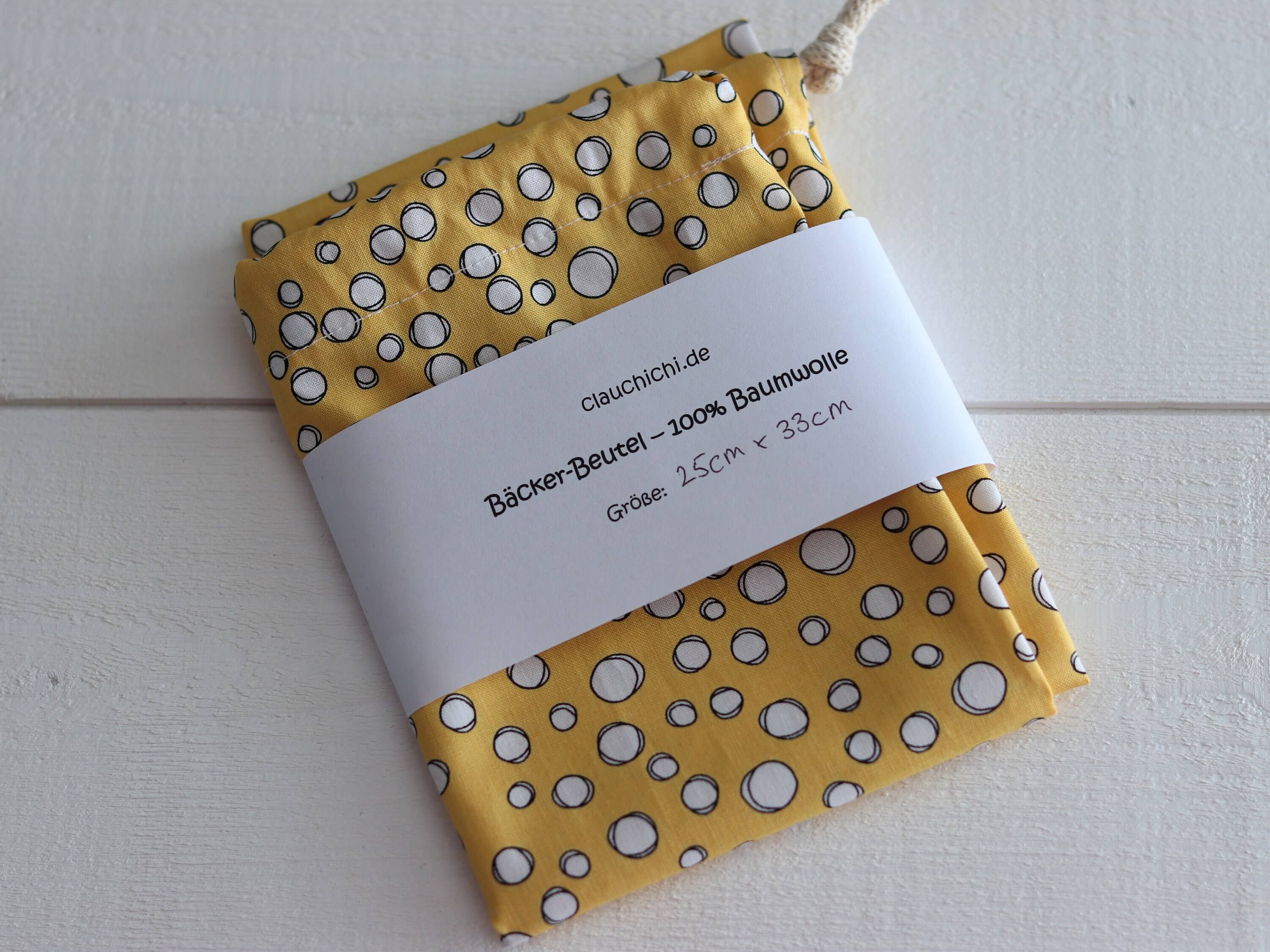 Bread Bag Yellow With Dots Baker's Bag Bread Bag 100 Etsy Australia