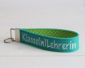 Schlüsselband "Klasse(n)Lehrerin" Wunschfarbe