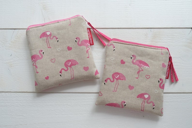 Tasche Flamingo für Monatshygiene & Kosmetik Bild 1