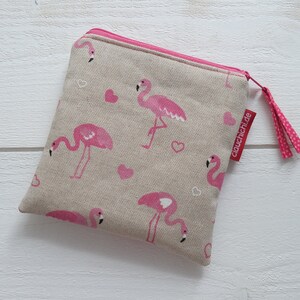 Tasche Flamingo für Monatshygiene & Kosmetik Bild 5