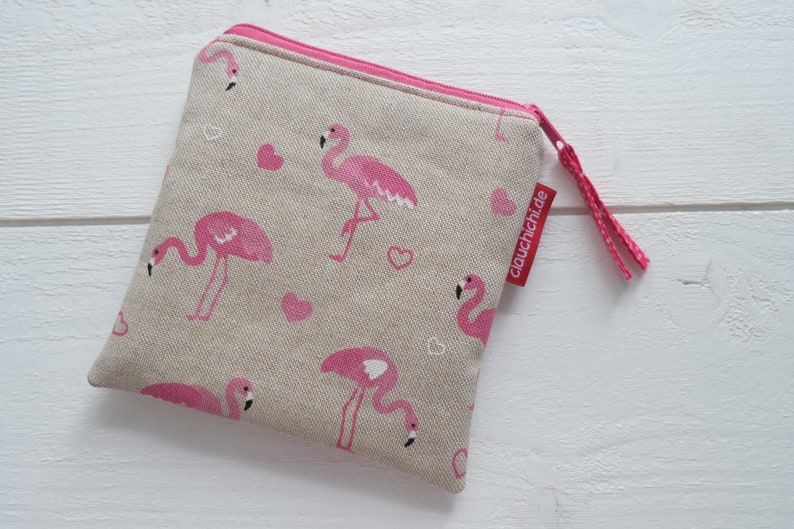 Tasche Flamingo für Monatshygiene & Kosmetik Bild 7