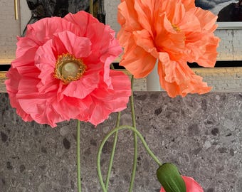 Fleurs en papier XL - Fleurs extra larges à acheter