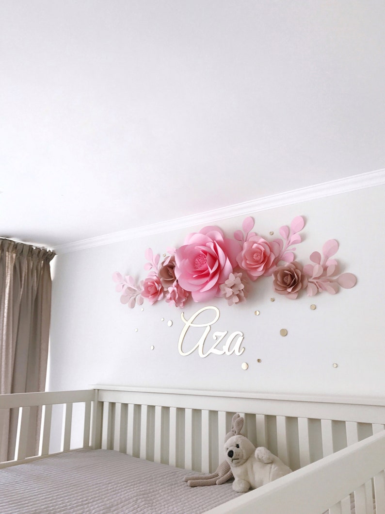 Baby Room Flower Arrangement Baby Room Paper Flowers Etsy