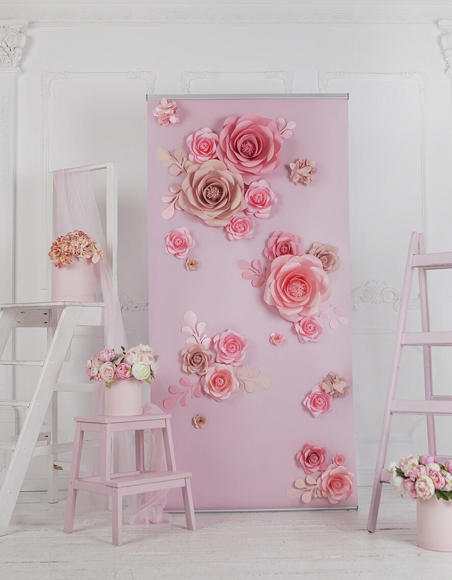 Paper Flower Backdrop Paper Flower Wall Paper Flower stand Etsy
