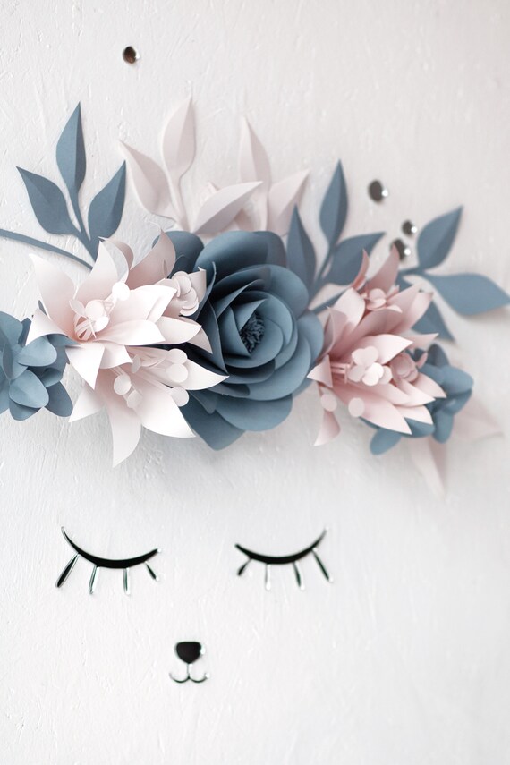 Téléchargement gratuit Images Pepiniere Fleurs En Papier Papier Fleurs Murale Decor De Etsy dernière par