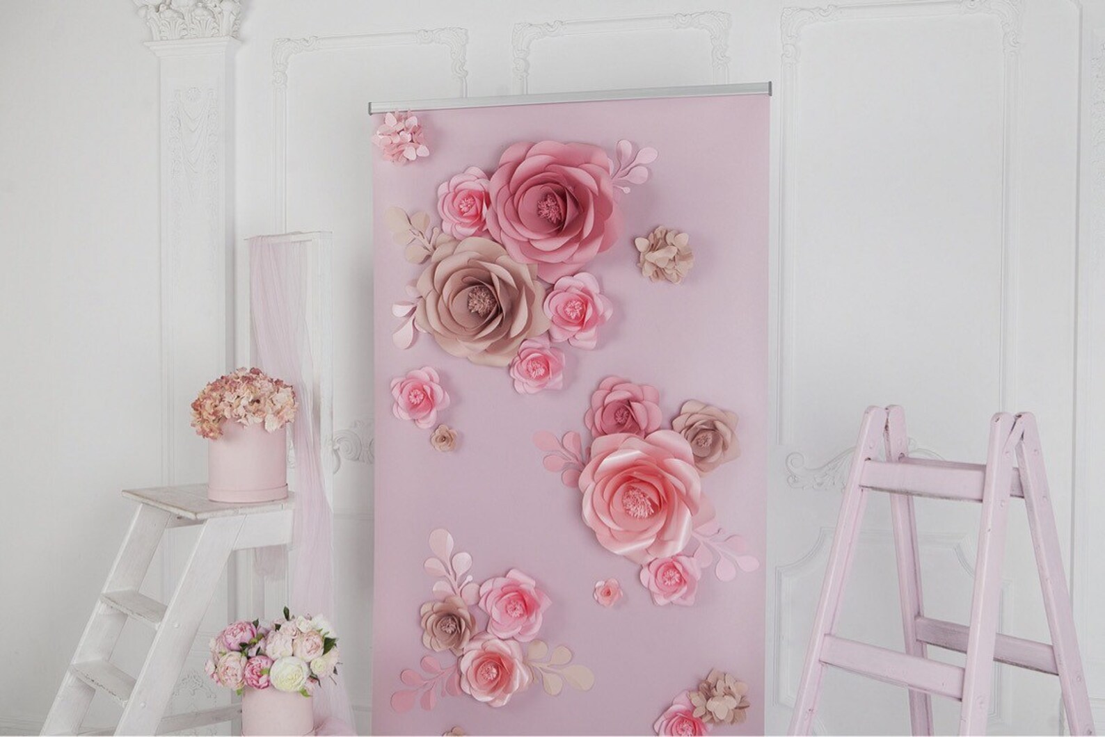 Paper Flower Backdrop Paper Flower Wall Paper Flower stand Etsy