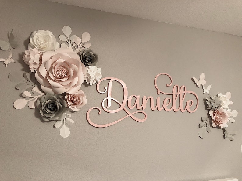 Nursery Wall Art Paper Flower Art for Nursery Nursery Etsy