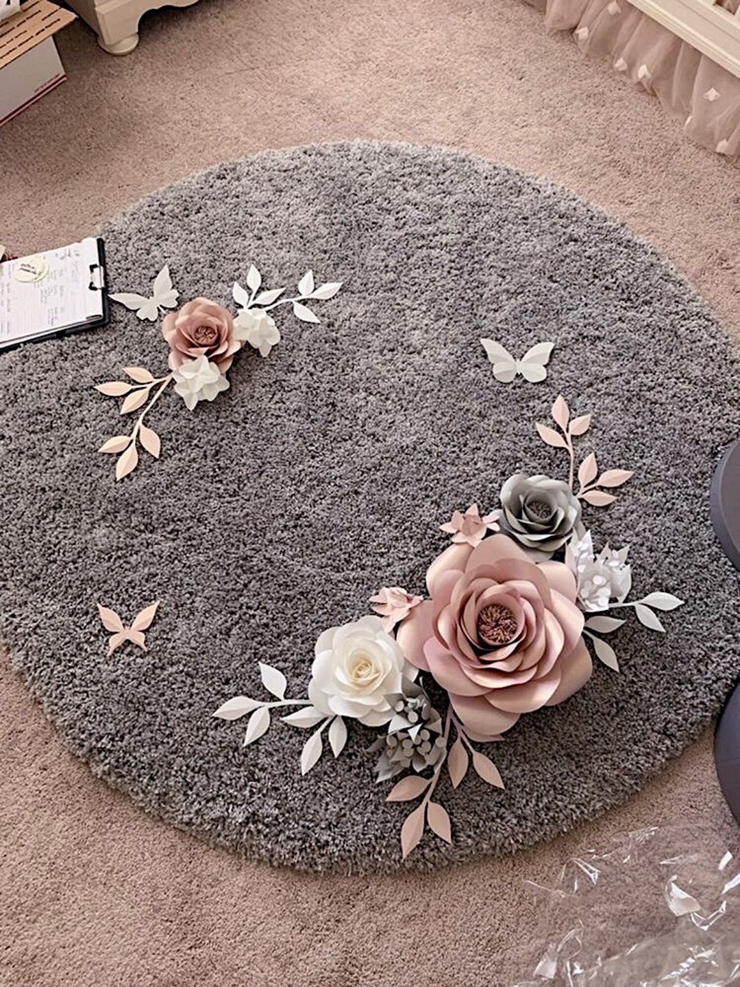 Nursery Gift Ideas Paper Flowers Gift for Nursery Nursery Wall Decor