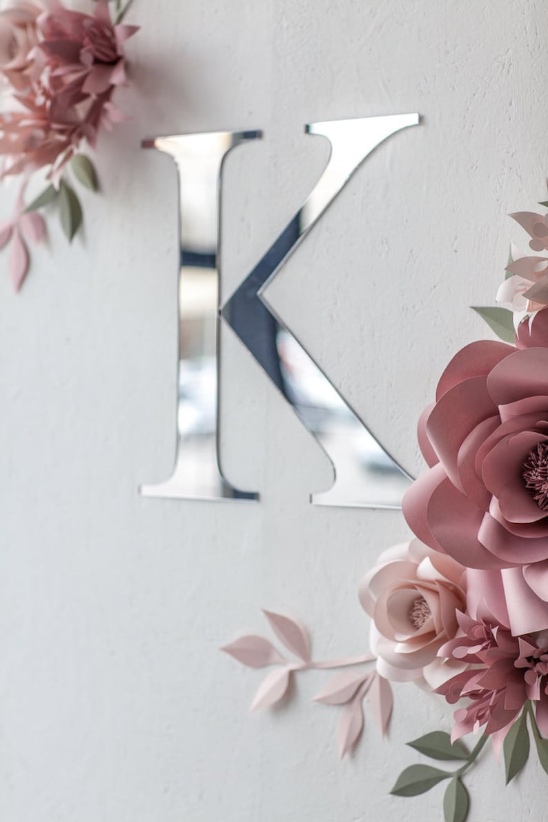 Woodland Nursery Paper Flowers Minimalist Nursery Decor Etsy