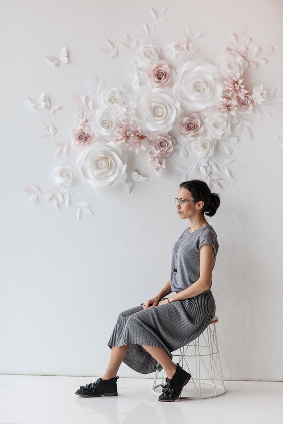 wedding paper flower wall wedding paper flower backdrop wedding paper flower banner paper flower wall for wedding