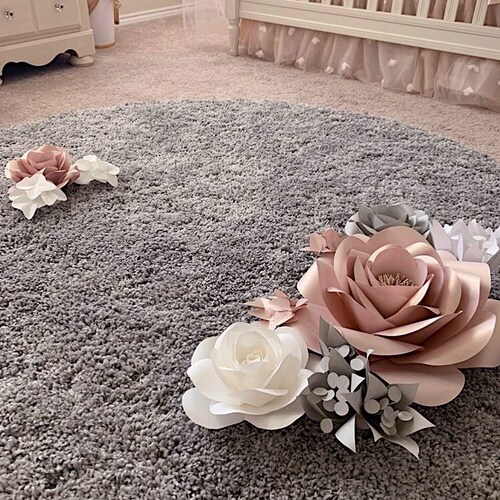 Nursery Gift Ideas - Paper Flowers Gift for Nursery - Nursery Wall shops Decor Gift idea (Code:#187)