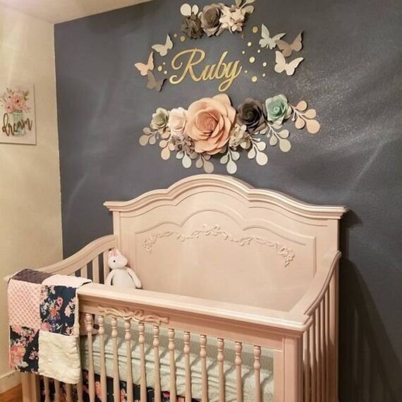 baby girl nursery wall decor
