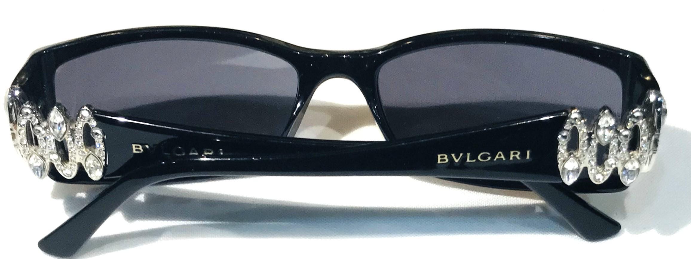 Nice Bvlgari Sunglasses Black Framed Dark Lenses (original 