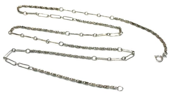 Nice Vintage Silver Tone Snail and Elongated Link Chain - Etsy