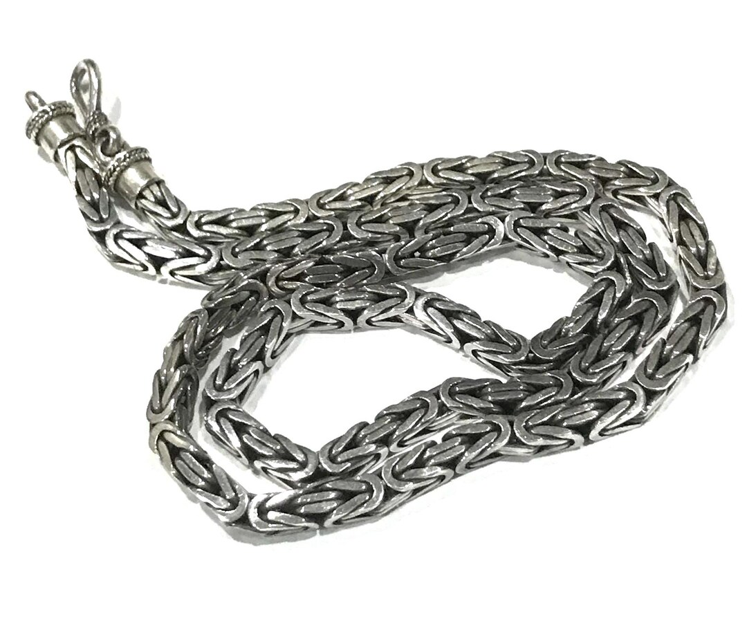 シルバー925 ヴィンテージチェーン　ピットブル彫刻　ネックレス シルバー925刻印 ヴィンテージチェーン ピットブル彫刻 ネックレス