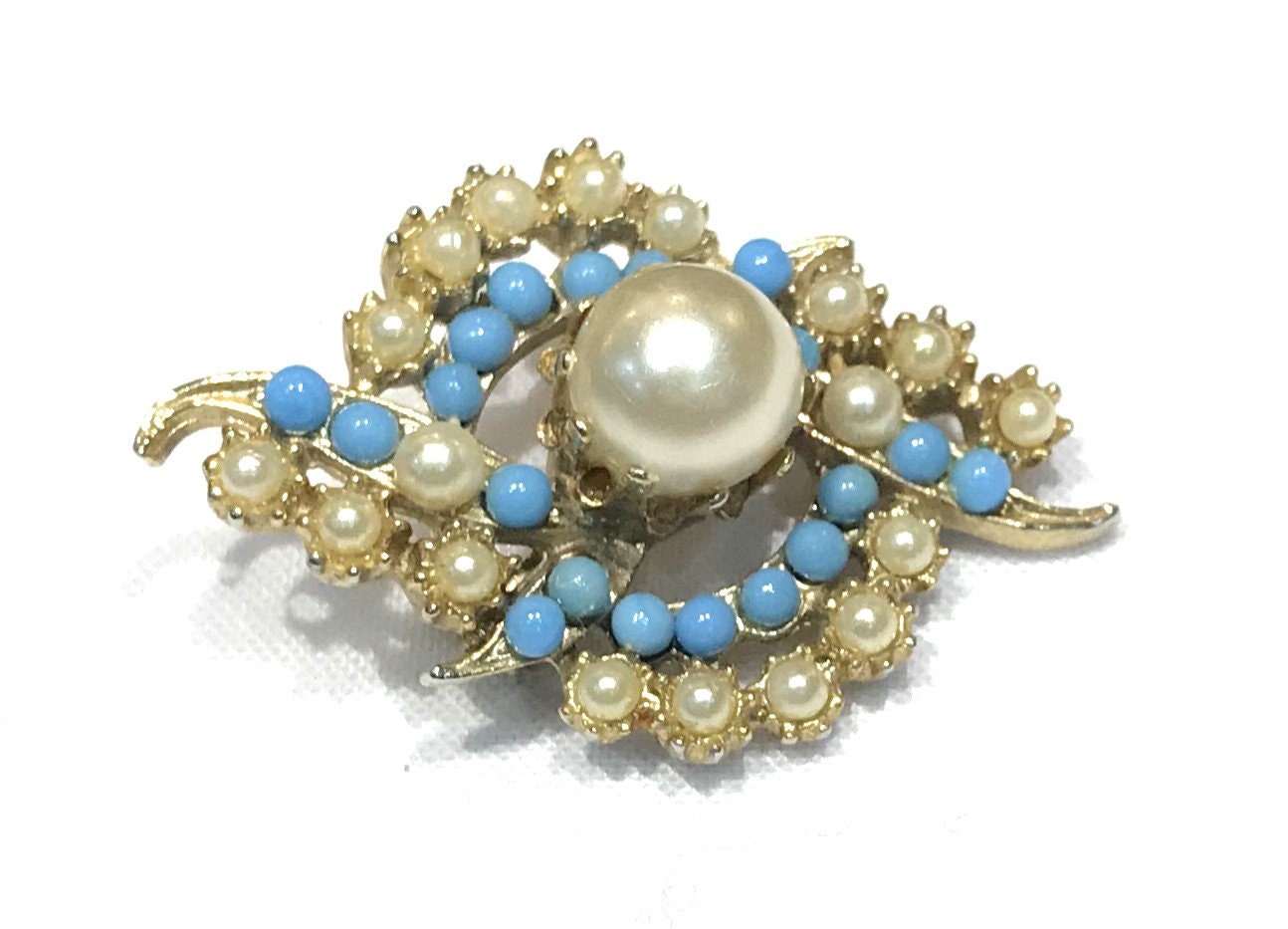 Boucles d'Oreilles Réminiscence en Métal Argenté et Perles Turquoises