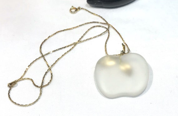 Nice Avon (Hand Tag Missing) Clear Frosted Glass … - image 3