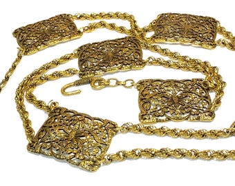 Vintage Accessocraft N.Y.C. Heavy Chain Belt, Link Belt  display picture 1