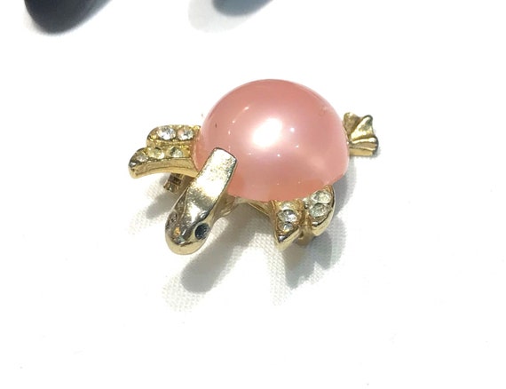 This Sweet Vintage Pink Lucite Moonglow, Smoky an… - image 5