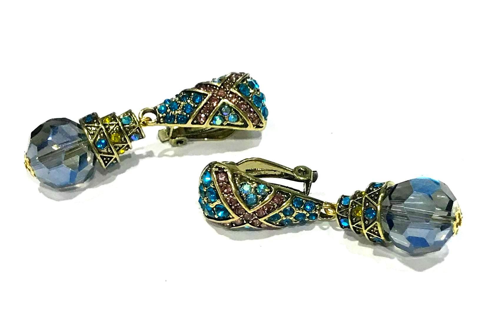 Collier Statement Heidi Daus - Vigne Améthyste Et Strass - Longueur 20 Pouces