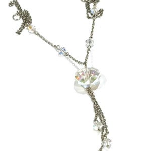 Weinlese-Tropfen AB-Kristallperle Tropfen-Halskette