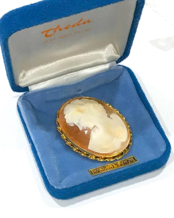 Broche Vintage En Camée - Occasion