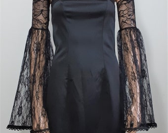 Lace, Very delicate, Thin, Victorian, Sleeves, Romantic, Very Long, Black, Gothic, Lolita, Party, Dance. IDEAL for HER