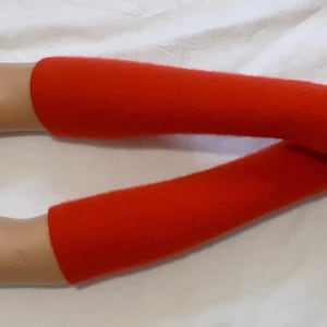 Cashmere, Red, Long, Hippie, Boho, Delicate, Comfortable, Nice,Soft and Warm, Recycling,Gloves with Thumb Holes. IDEAL for HER