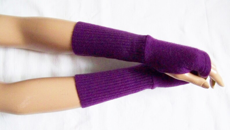 Cashmere, Short, Mittens, Violet, Delicate, Comfortable, Arm War Cashmere, Short, Mittens, Violet, Delicate, Comfortable, Arm War