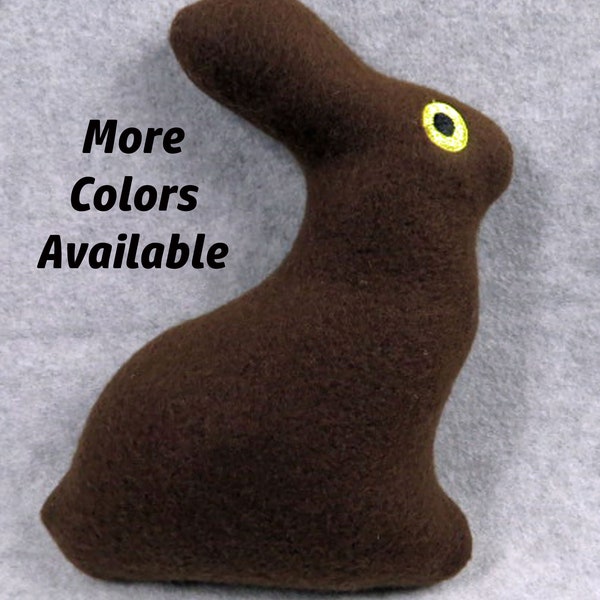 Easter Chocolate Bunny Dog Toy With or Without Squeaker