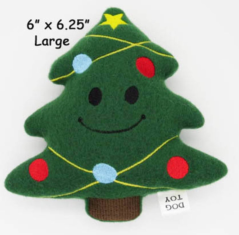 Shaped Dog Toy Christmas Tree With or Without Squeaker Etsy