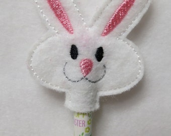 Easter Bunny Rabbit Pencil Topper with Pencil or Pen