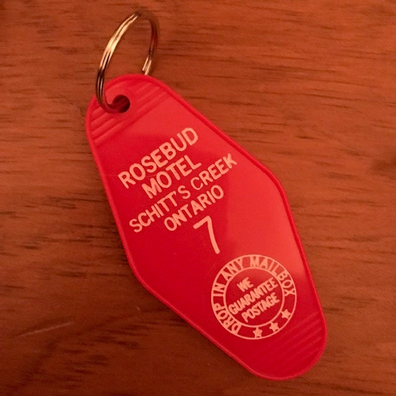 Rosebud Motel Keychain Vintage Style Schitt's Creek Etsy