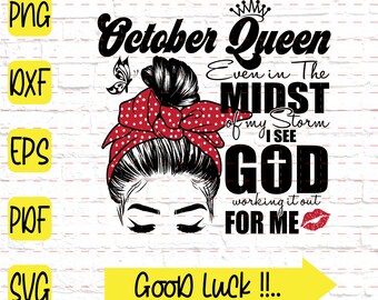 Download October Queen Svg Etsy
