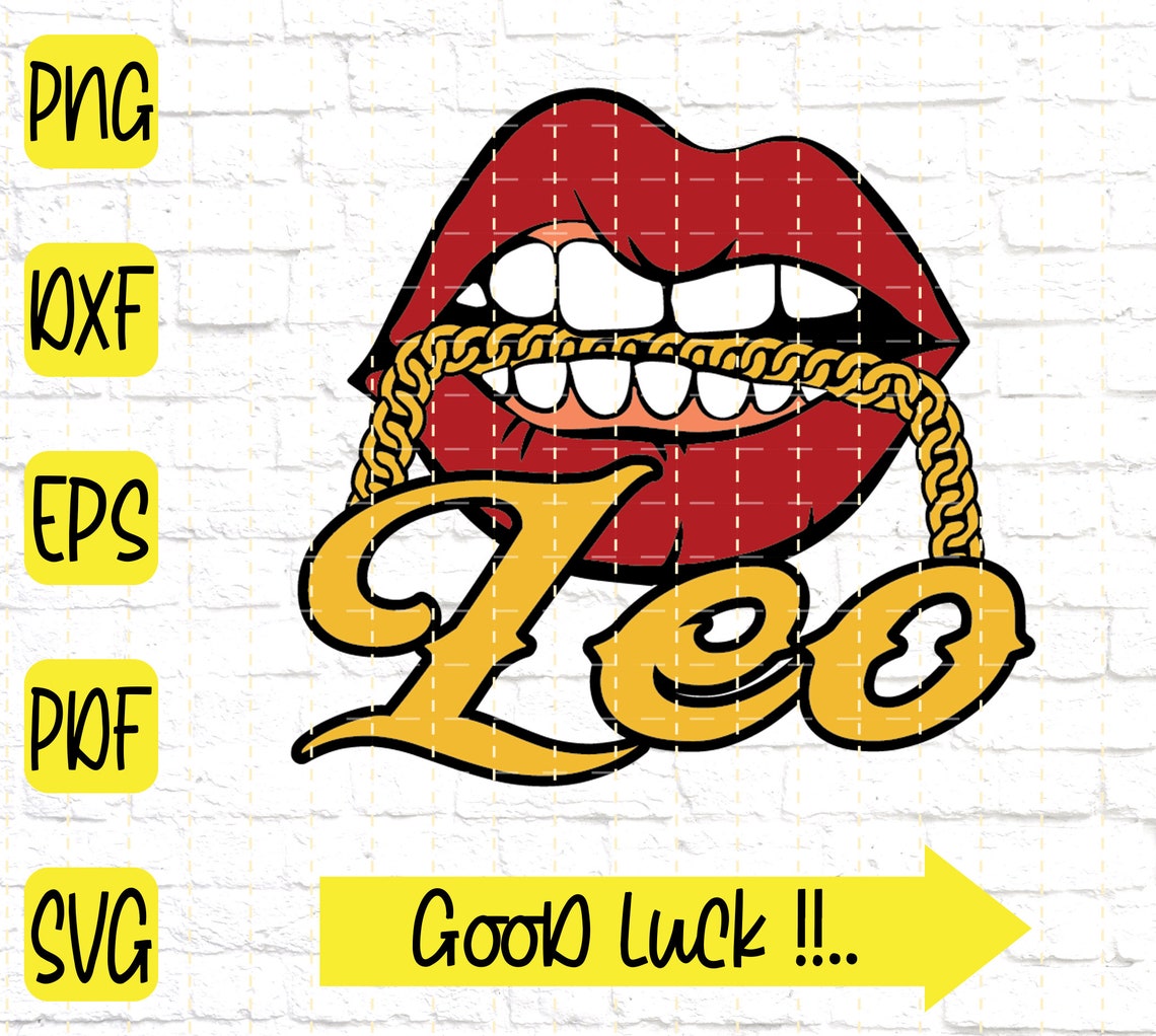 Leo SVG Zodiac Lips SVG Leo Lips SVG Etsy