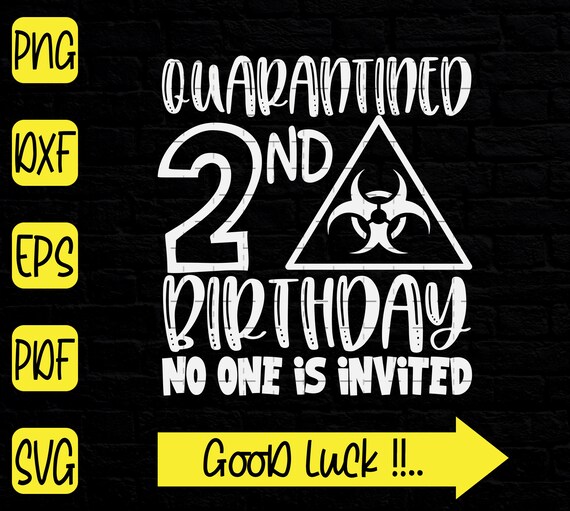 Download 2nd Quarantined Birthday Svg Quarantined 2nd Birthday No One Etsy